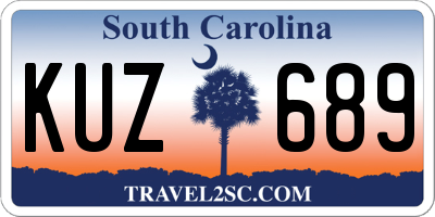 SC license plate KUZ689