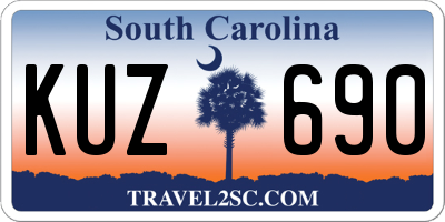 SC license plate KUZ690
