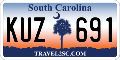 SC license plate KUZ691