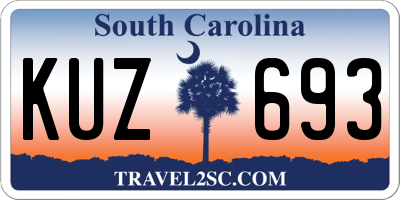 SC license plate KUZ693