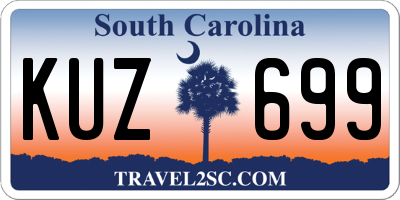 SC license plate KUZ699