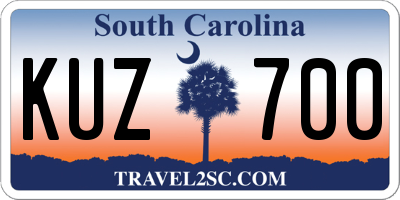 SC license plate KUZ700