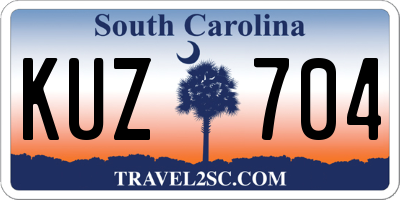 SC license plate KUZ704