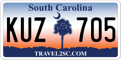 SC license plate KUZ705