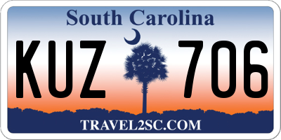 SC license plate KUZ706