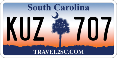 SC license plate KUZ707