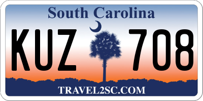 SC license plate KUZ708