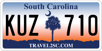 SC license plate KUZ710