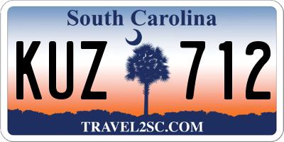 SC license plate KUZ712