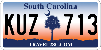 SC license plate KUZ713