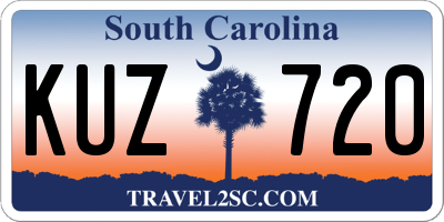 SC license plate KUZ720