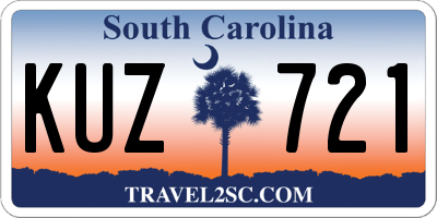 SC license plate KUZ721