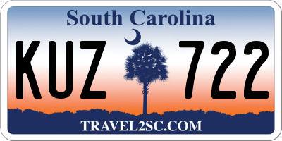 SC license plate KUZ722