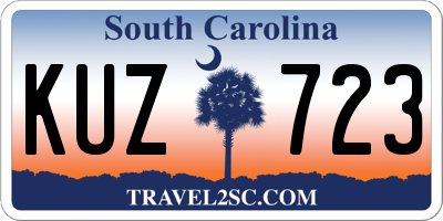 SC license plate KUZ723