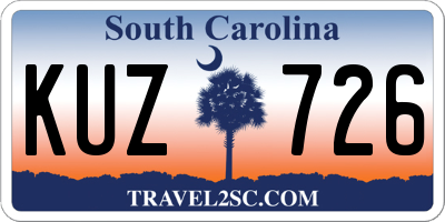 SC license plate KUZ726