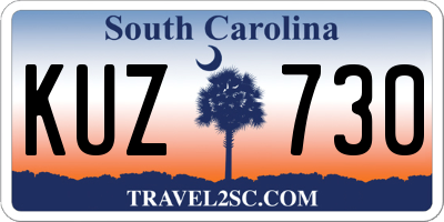 SC license plate KUZ730