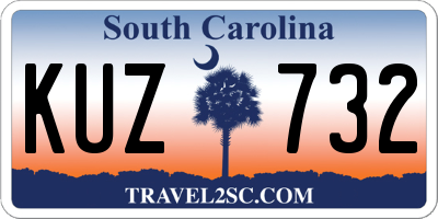 SC license plate KUZ732