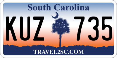 SC license plate KUZ735