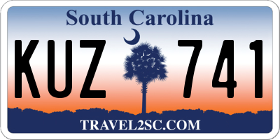 SC license plate KUZ741