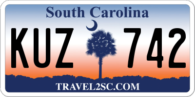 SC license plate KUZ742