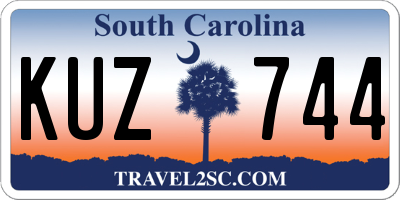 SC license plate KUZ744