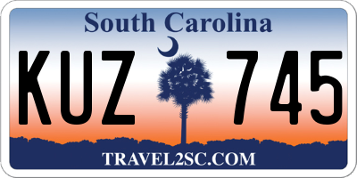 SC license plate KUZ745