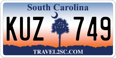 SC license plate KUZ749