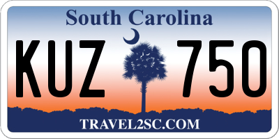 SC license plate KUZ750