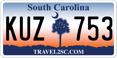 SC license plate KUZ753