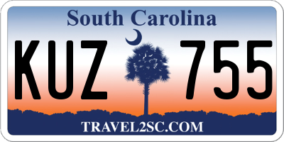 SC license plate KUZ755