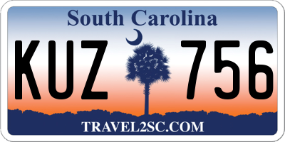 SC license plate KUZ756