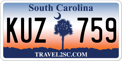 SC license plate KUZ759