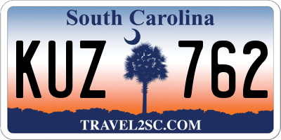 SC license plate KUZ762