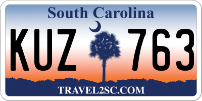 SC license plate KUZ763