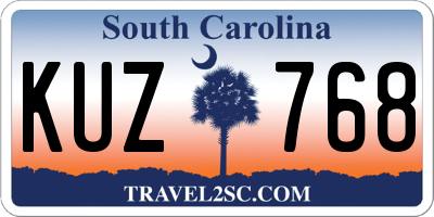 SC license plate KUZ768