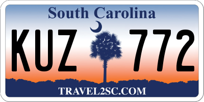 SC license plate KUZ772