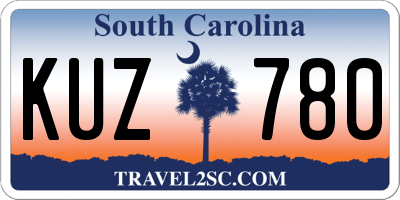 SC license plate KUZ780