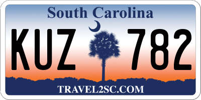 SC license plate KUZ782