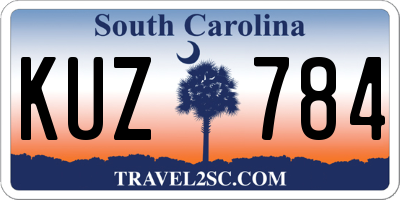 SC license plate KUZ784