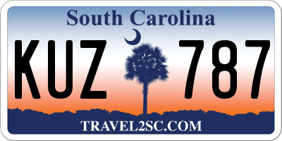 SC license plate KUZ787