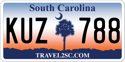 SC license plate KUZ788