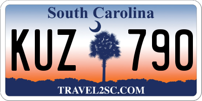 SC license plate KUZ790