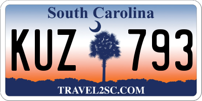 SC license plate KUZ793