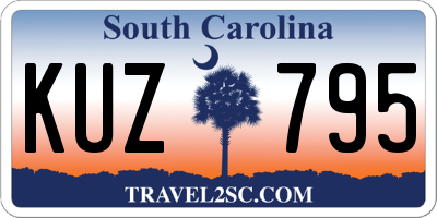 SC license plate KUZ795