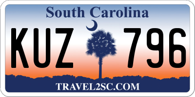 SC license plate KUZ796