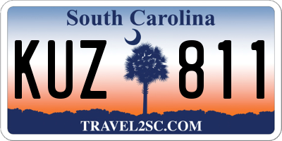 SC license plate KUZ811