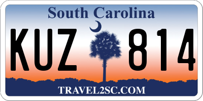 SC license plate KUZ814