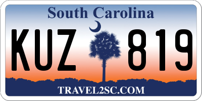 SC license plate KUZ819