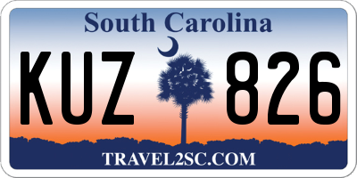 SC license plate KUZ826