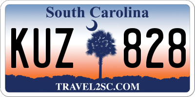 SC license plate KUZ828